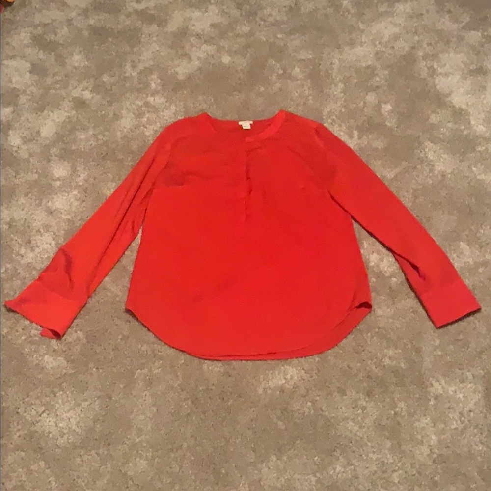 J. Crew henley-style blouse